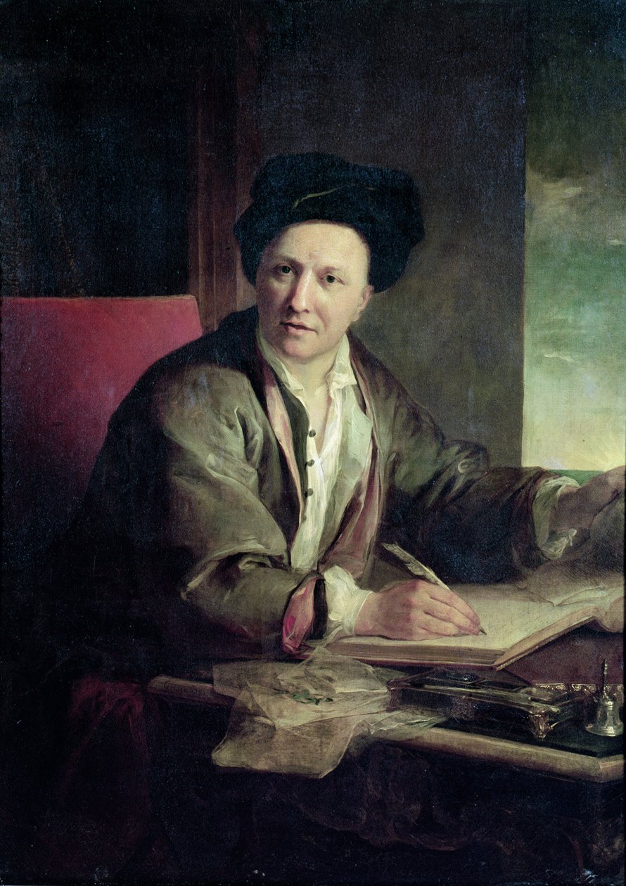 Bernard le Bovier de Fontenellen (1657-1757) muotokuva tekijältä Jean Baptiste Greuze