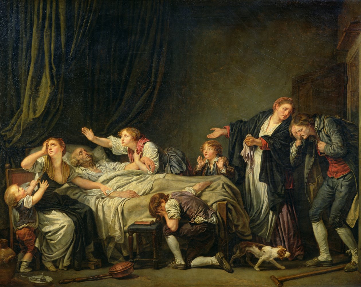 Rangaistettu poika, 1778 tekijältä Jean Baptiste Greuze