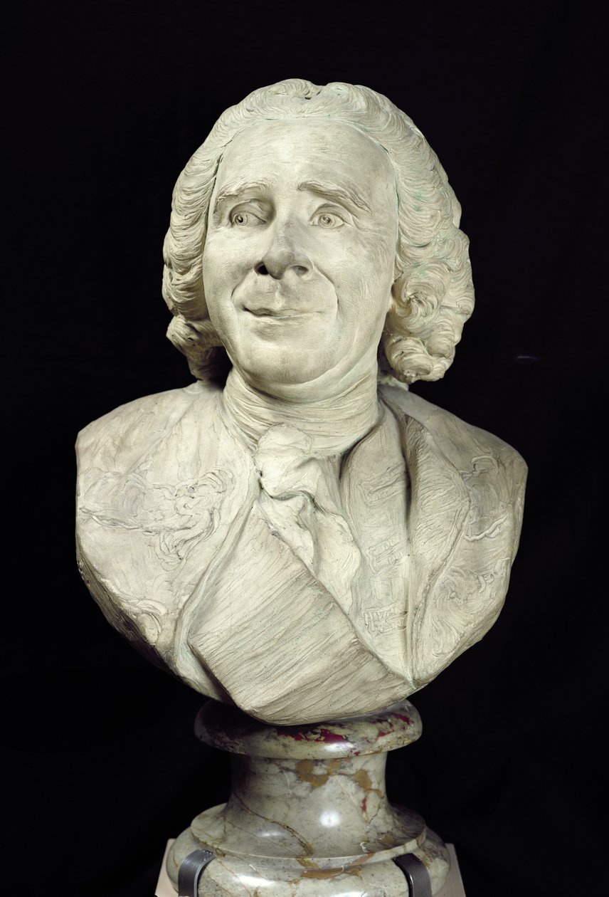 Rene Antoine Ferchault de Reaumurin (1683-1757) rintakuva 1751 (terrakotta) tekijältä Jean Baptiste II Lemoyne