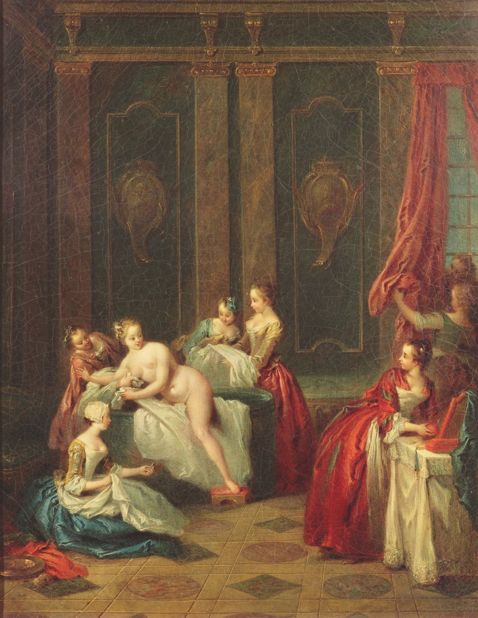 Kylpyhuoneen sisustus tekijältä Jean Baptiste Joseph Pater