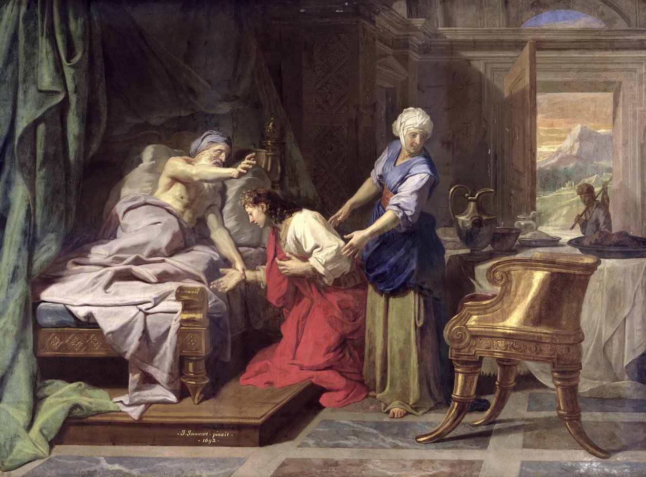 Isaac Blessing Jacob, 1692 tekijältä Jean Baptiste Jouvenet