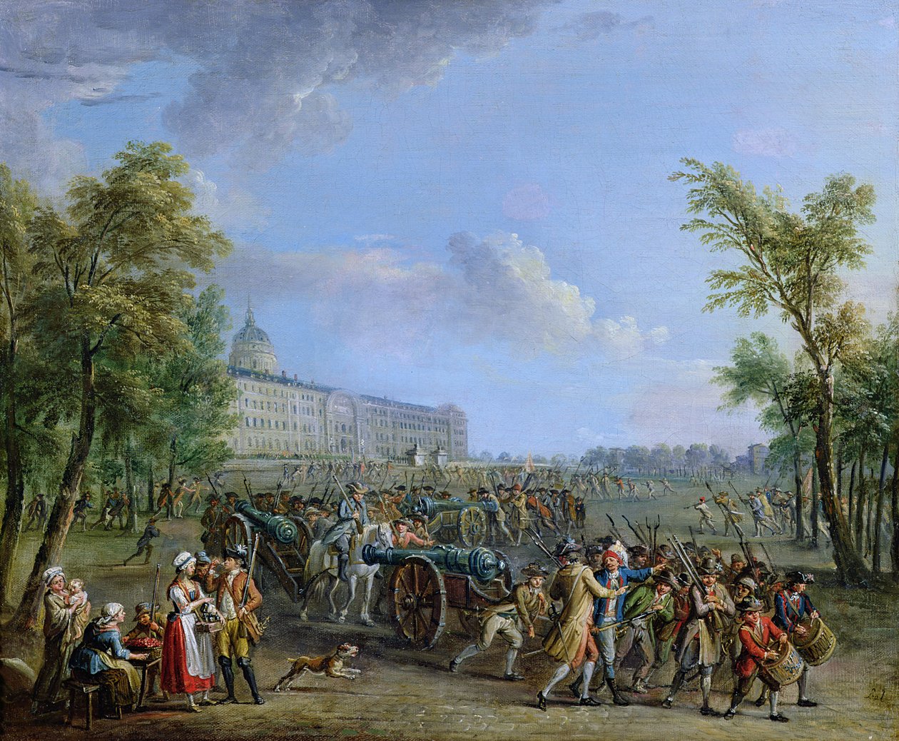 Invalidien ryöstö, 14. heinäkuuta 1789 tekijältä Jean Baptiste Lallemand