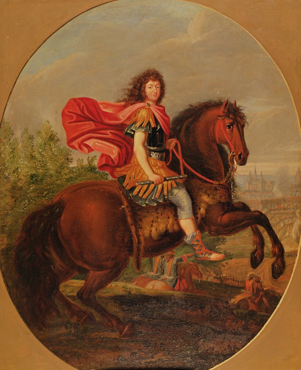 Ludvig XIV:n ratsastusmuotokuva tekijältä Jean Baptiste Martin