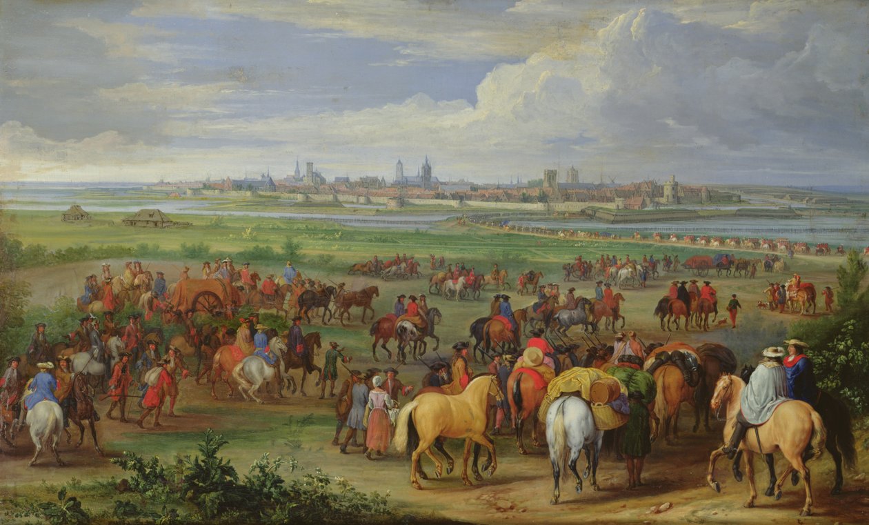 Ranskan armeijan tulo Ypresiin, 1678. tekijältä Jean Baptiste Martin