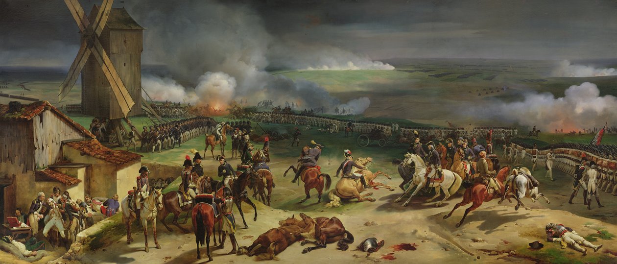 Valmyn taistelu, 20. syyskuuta 1792, 1835 tekijältä Jean Baptiste Mauzaisse