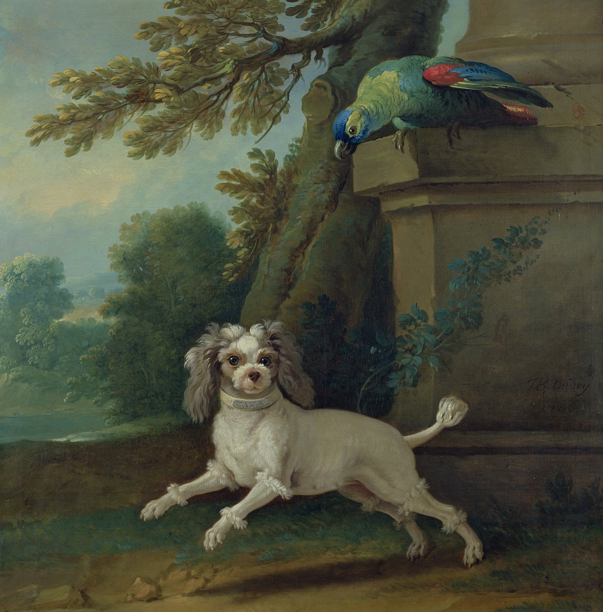 Zaza, koira, noin 1730 tekijältä Jean Baptiste Oudry
