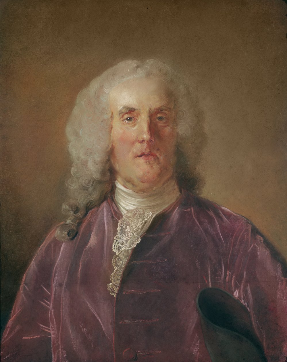 Abraham van Robais (pastel on paper) tekijältä Jean Baptiste Perronneau