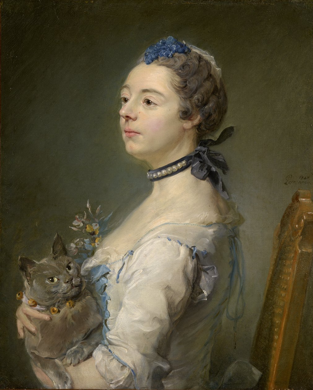 Magdaleine Pinceloup de la Grange, syntynyt Parseval tekijältä Jean Baptiste Perronneau