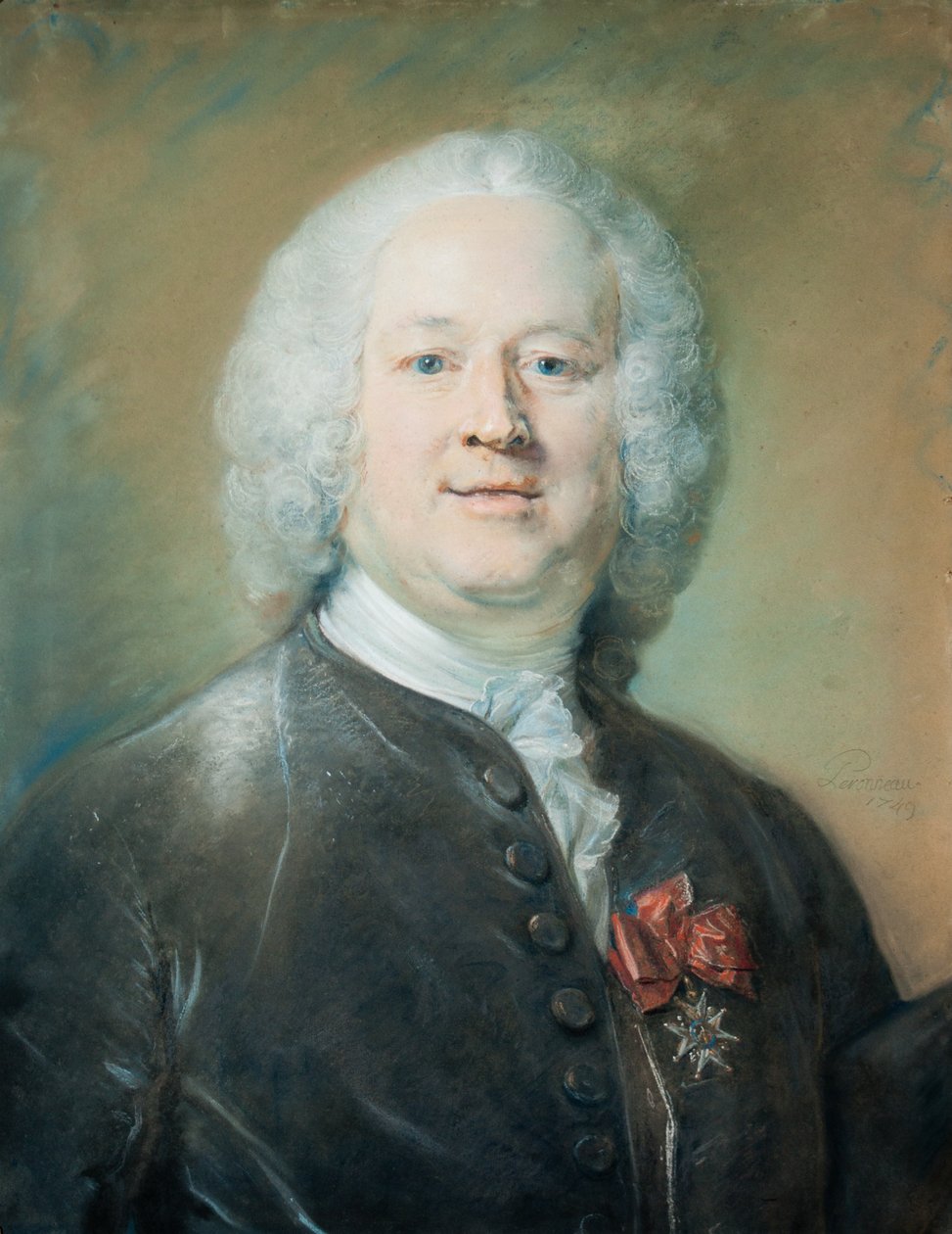 John Towneleyn muotokuva, 1749 (pastelli paperille) tekijältä Jean Baptiste Perronneau