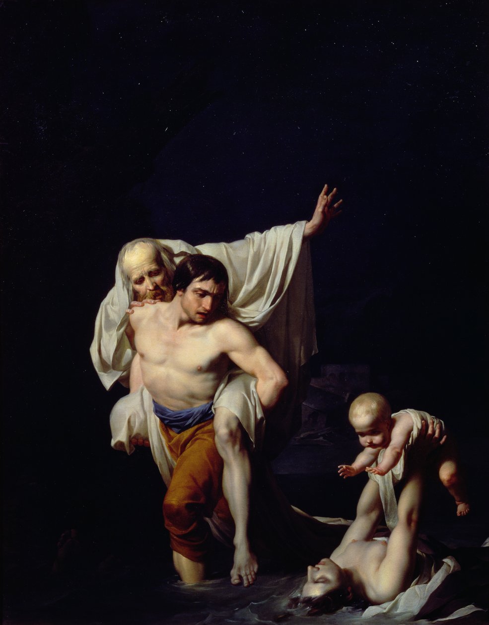 Vedenpaisumus, n. 1789 tekijältä Jean Baptiste Regnault