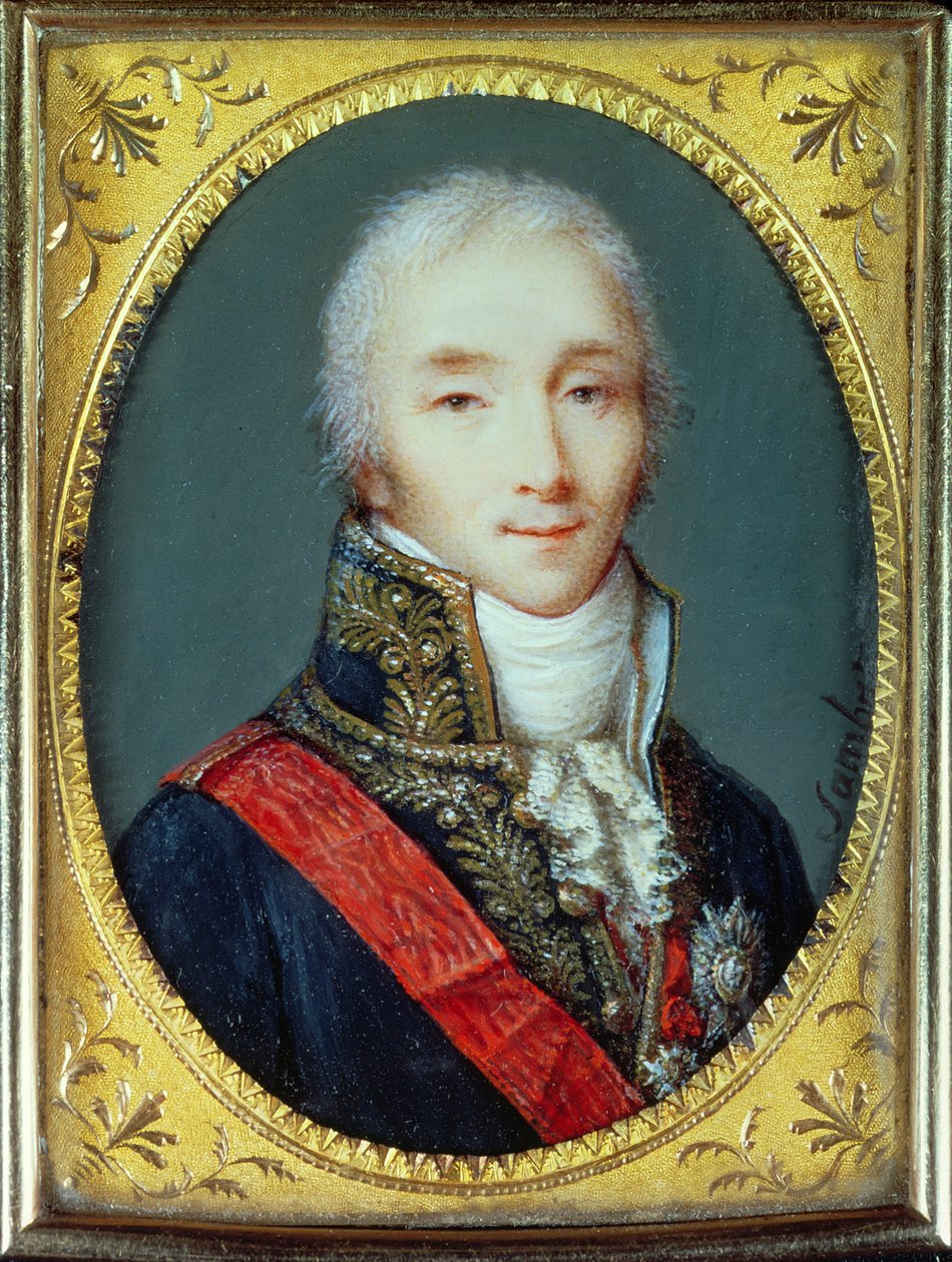 Otranton herttua Joseph Fouchen (1759-1820) miniatyyri tekijältä Jean Baptiste Sambat