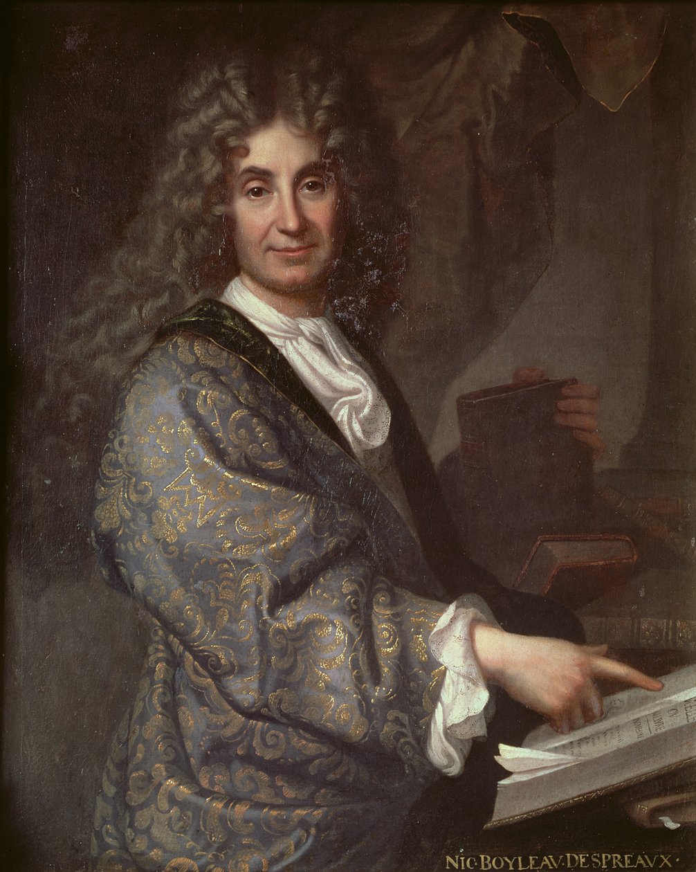 Nicolas Boileau (1636-1711) tekijältä Jean Baptiste Santerre