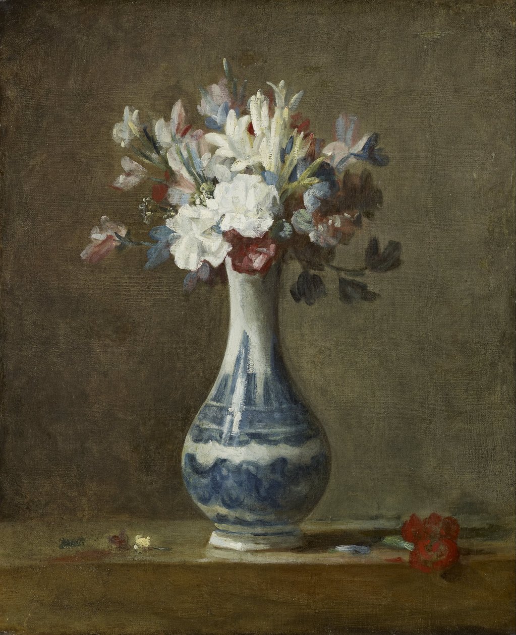 Maljakko kukkia tekijältä Jean Baptiste Simeon Chardin