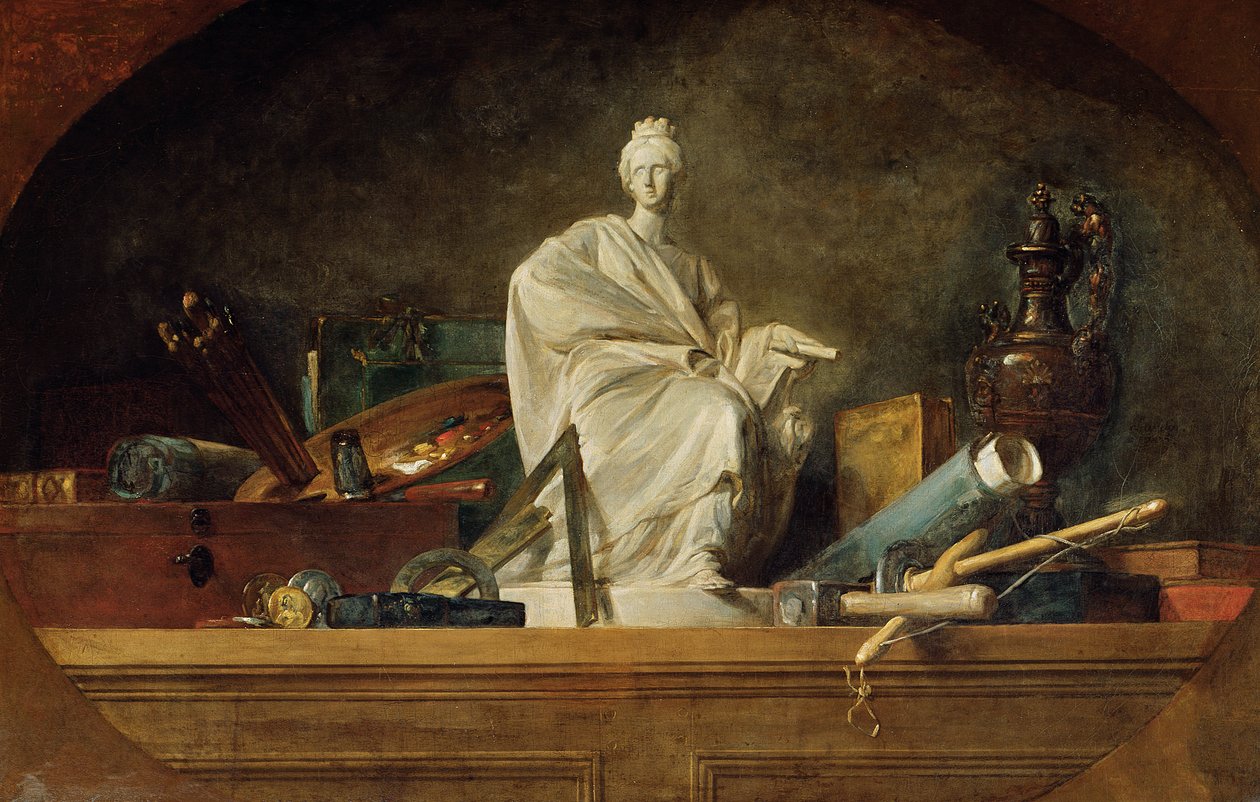 Taiteen ominaisuudet, 1765 tekijältä Jean Baptiste Simeon Chardin