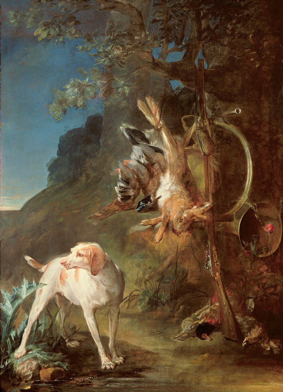 Koira ja riista, 1730 tekijältä Jean Baptiste Simeon Chardin