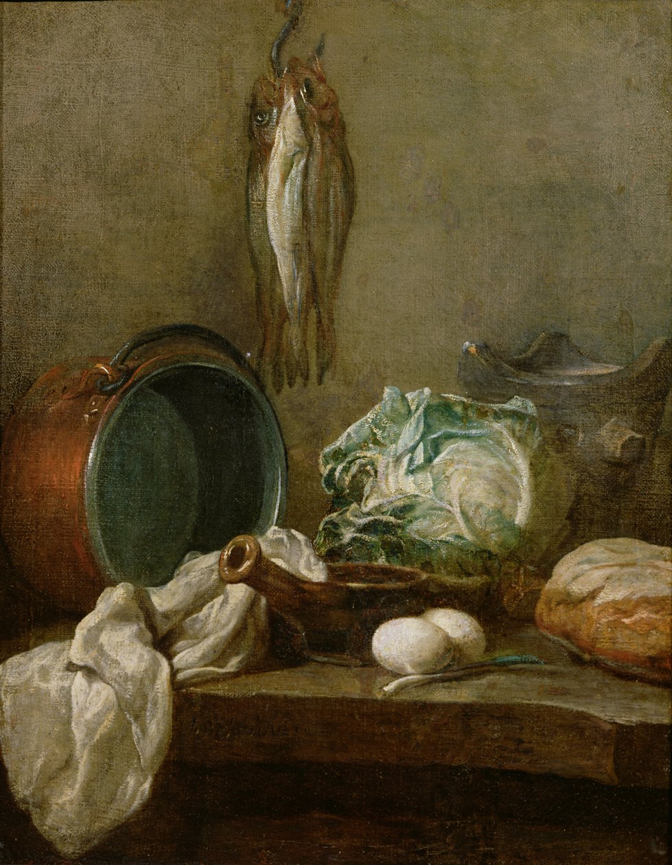 Asetelma, n. 1731-33 tekijältä Jean Baptiste Simeon Chardin