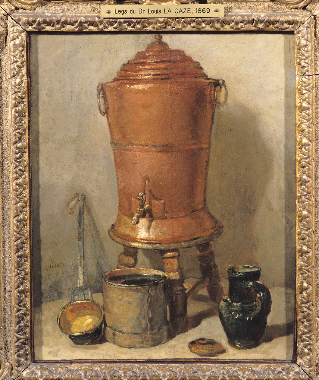 The Copper Drinking Fountain, n. 1733-34 tekijältä Jean Baptiste Simeon Chardin