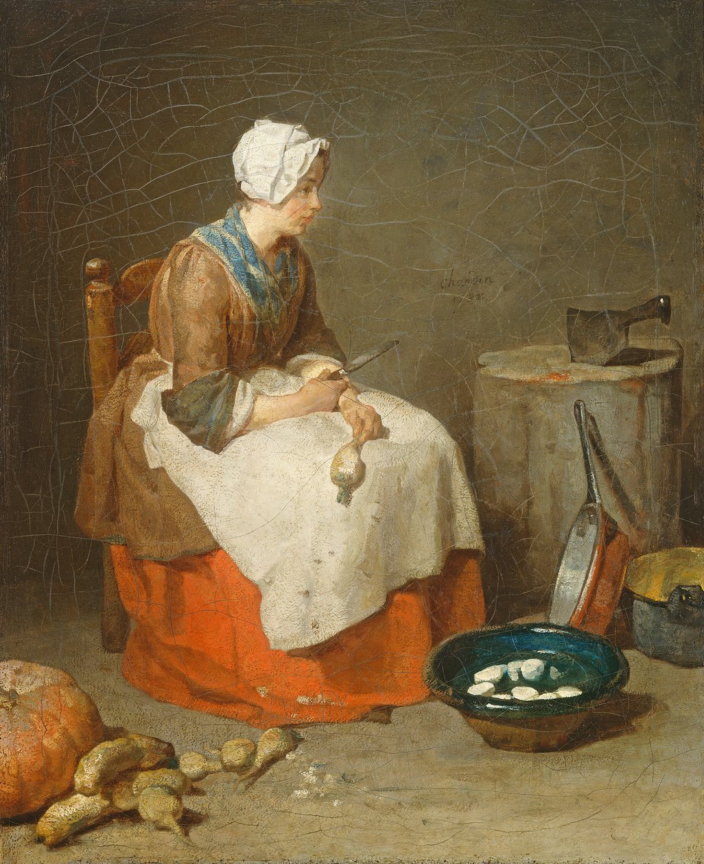 Keittiöneuvo, 1738 tekijältä Jean Baptiste Simeon Chardin
