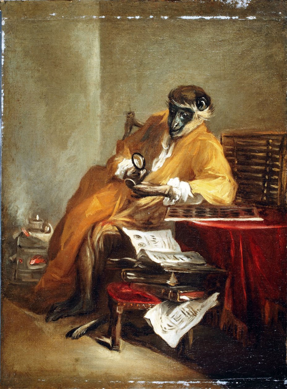 Apinan antikvaari, vuoden 1740 jälkeen tekijältä Jean Baptiste Simeon Chardin