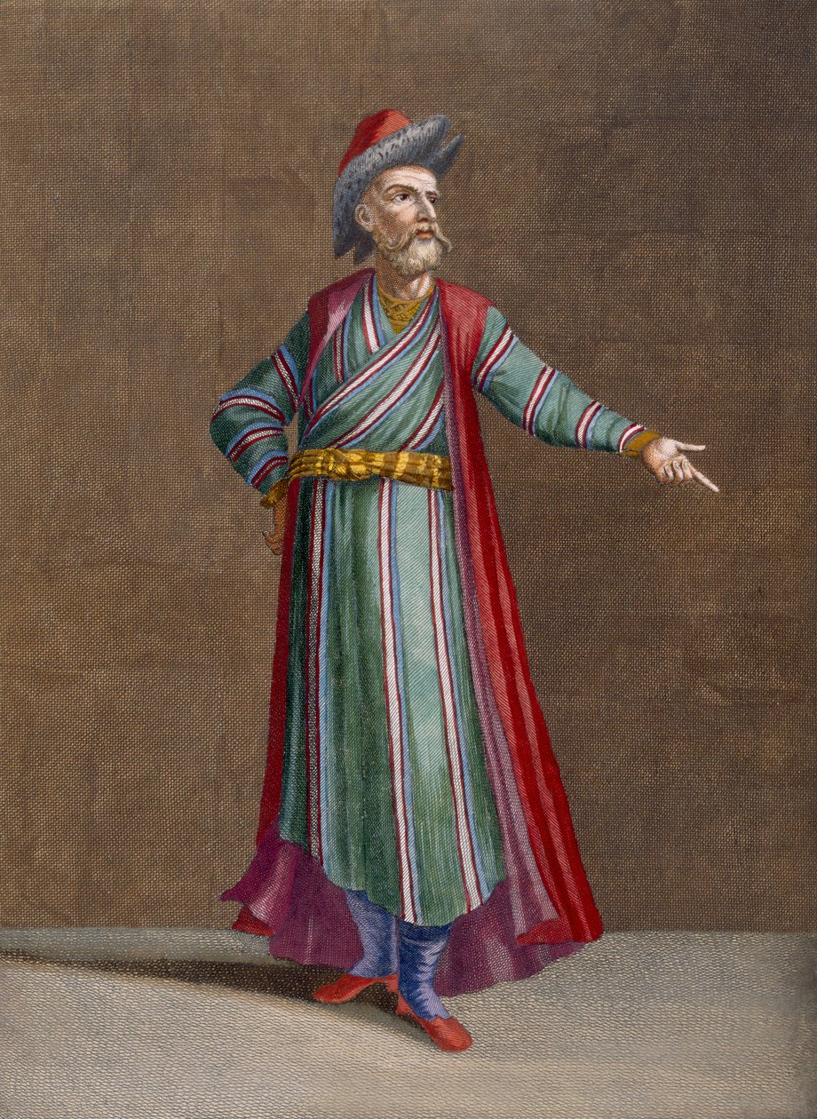 Persialainen armenialainen, laatta 89 Charles de Ferriolin kokoelmasta "Collection of One Hundred Prints Representing the Different Nations of the Levant", jonka on kaiverruttanut Pierre Rochefort (n. 1673-1728), 1707-08 (col. tekijältä Jean Baptiste Vanmour