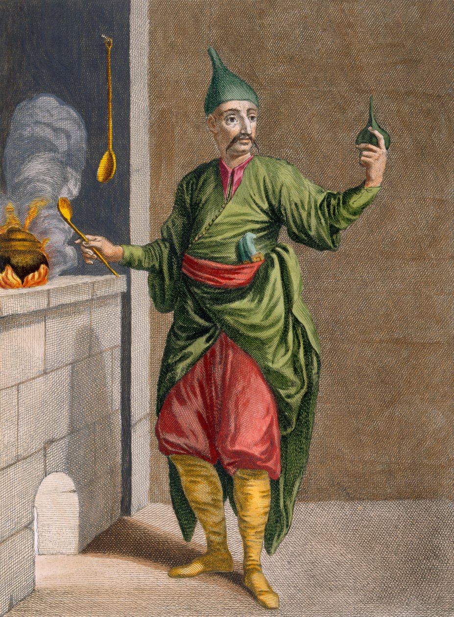 Ast-Chi, sulttaanin kokki, n. 1708 tekijältä Jean Baptiste Vanmour