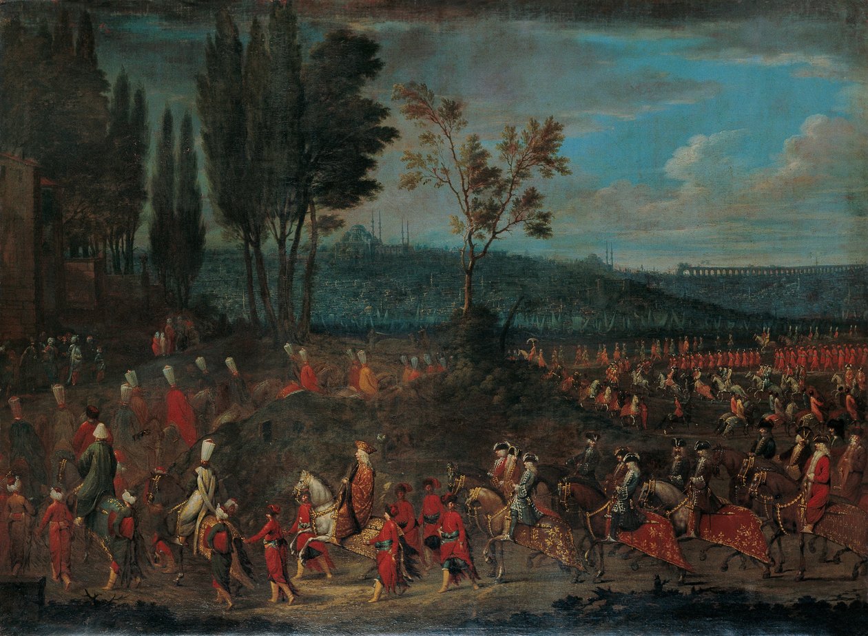 Suurlähetystön kulkue tekijältä Jean Baptiste Vanmour