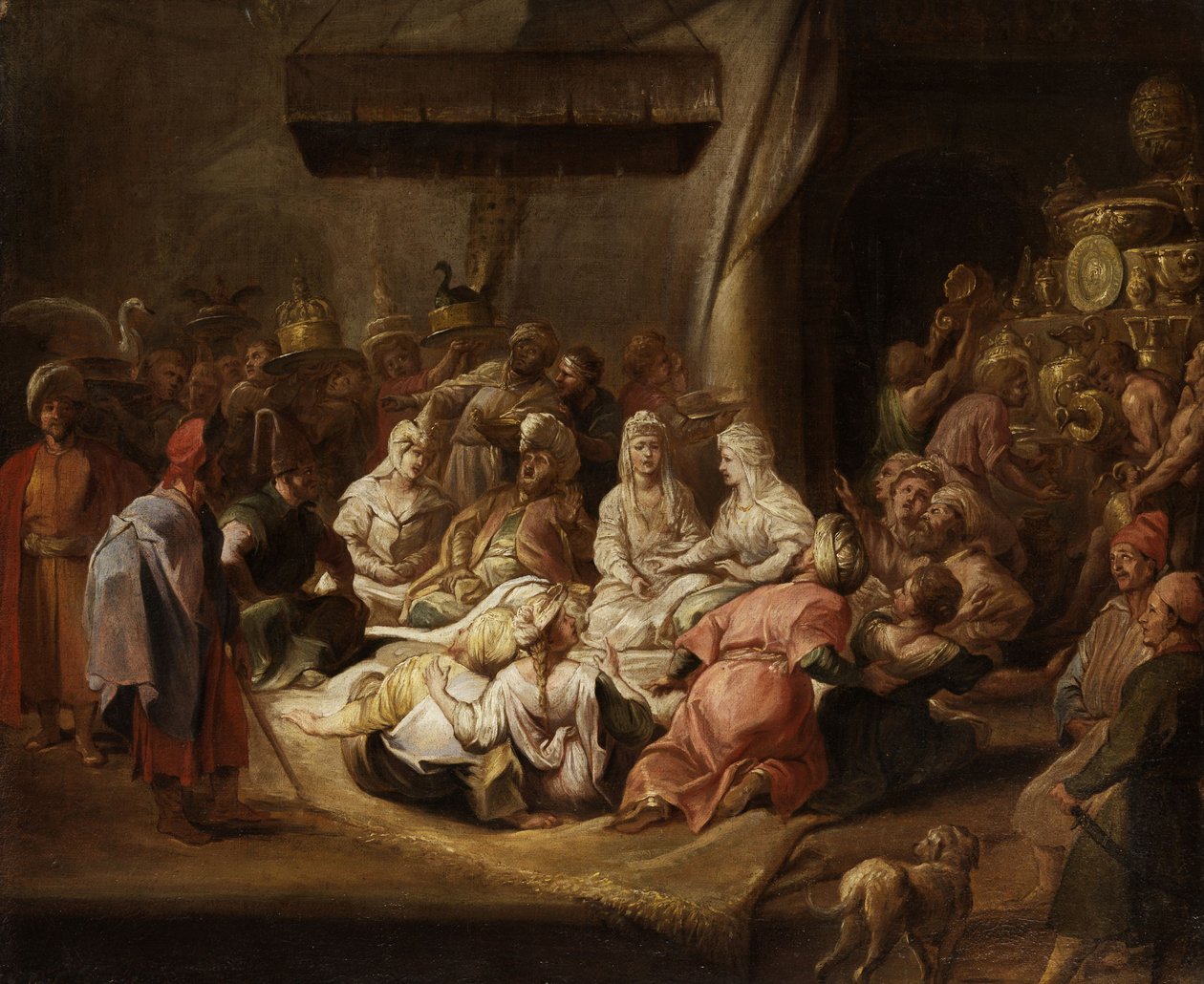 Audienz am Hofe des Sultans tekijältä Jean Baptiste rVanmourour