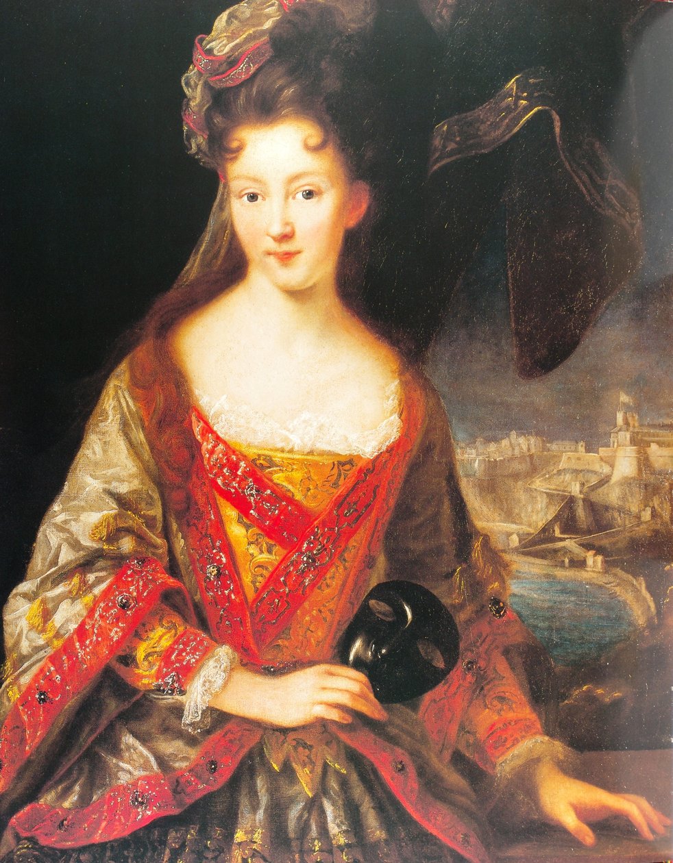 Louise Hippolyte Grimaldi, josta on näkymät Monacoon tekijältä Jean Baptiste van Loo