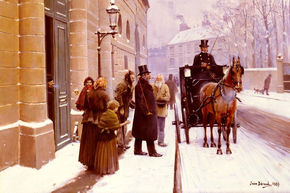  Porvarienn poistuminen tekijältä Jean Beraud