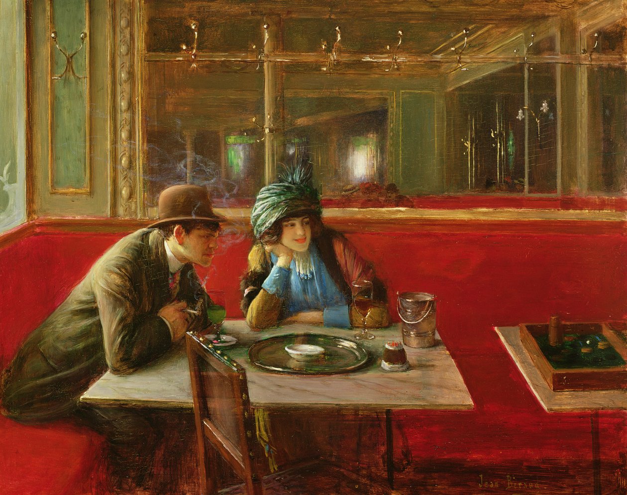 Kahvilassa (paneeli) tekijältä Jean Beraud