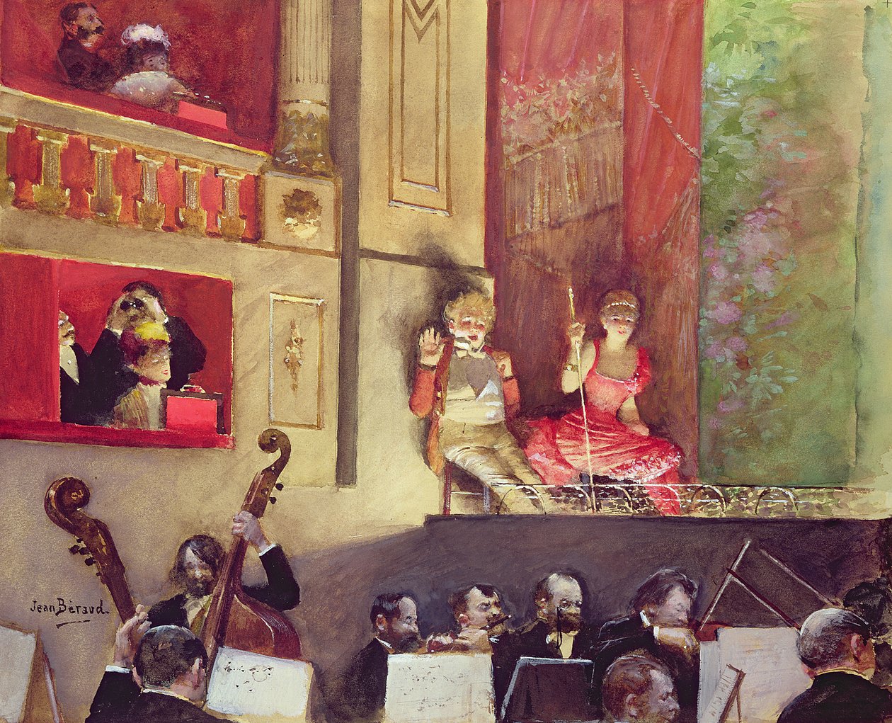 Kahvilakonsertti (guassi) tekijältä Jean Beraud