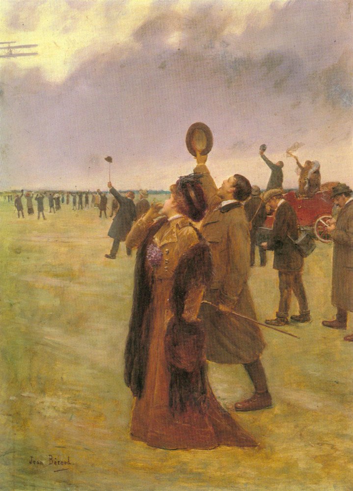 Lähettäjä dun Biplan Type Wright tekijältä Jean Beraud