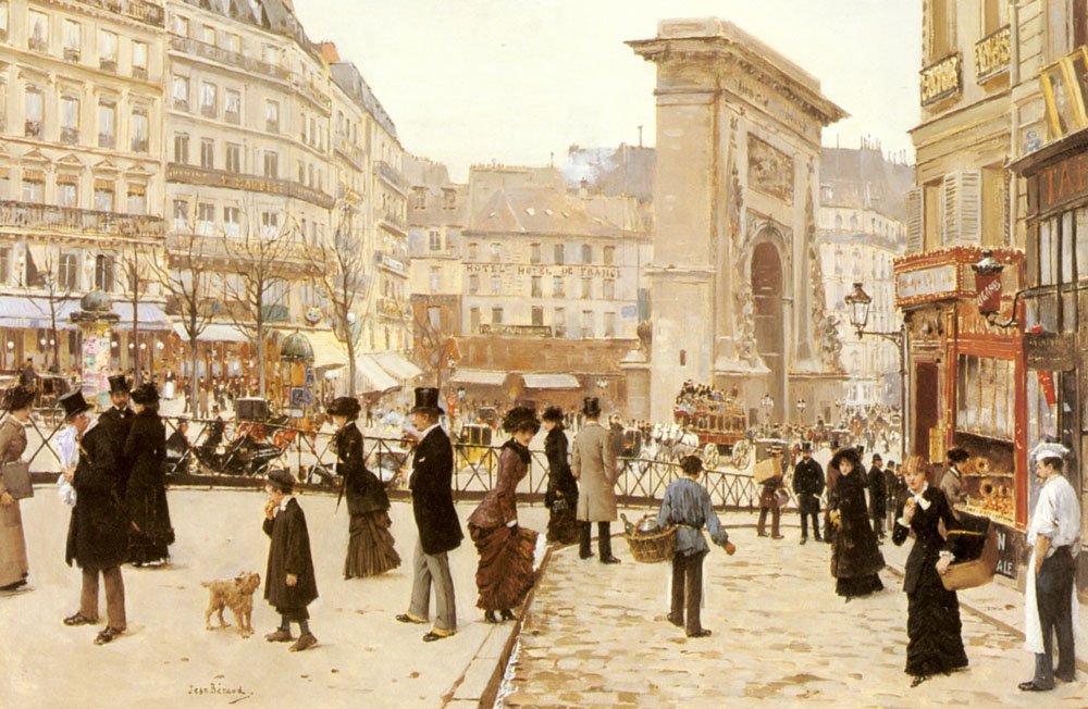 Le Boulevard St. Denis, Pariisi tekijältä Jean Beraud