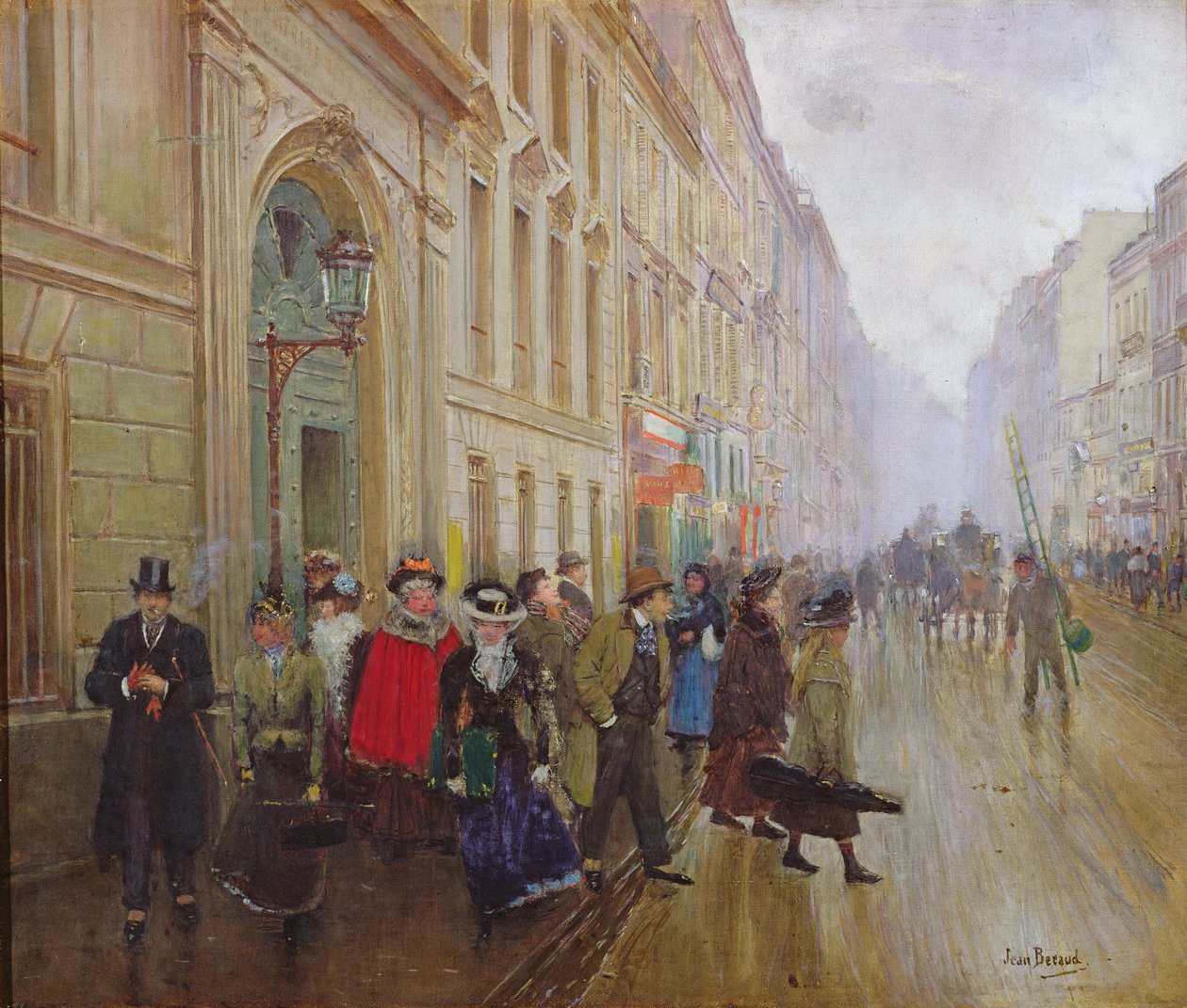 Poistuminen konservatoriosta, 1899 tekijältä Jean Beraud