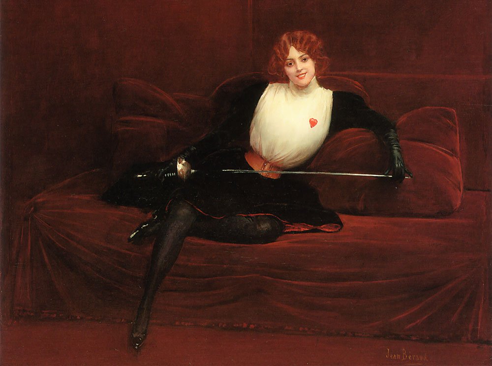 Lescrimeuse The Swordswoman tekijältä Jean Beraud
