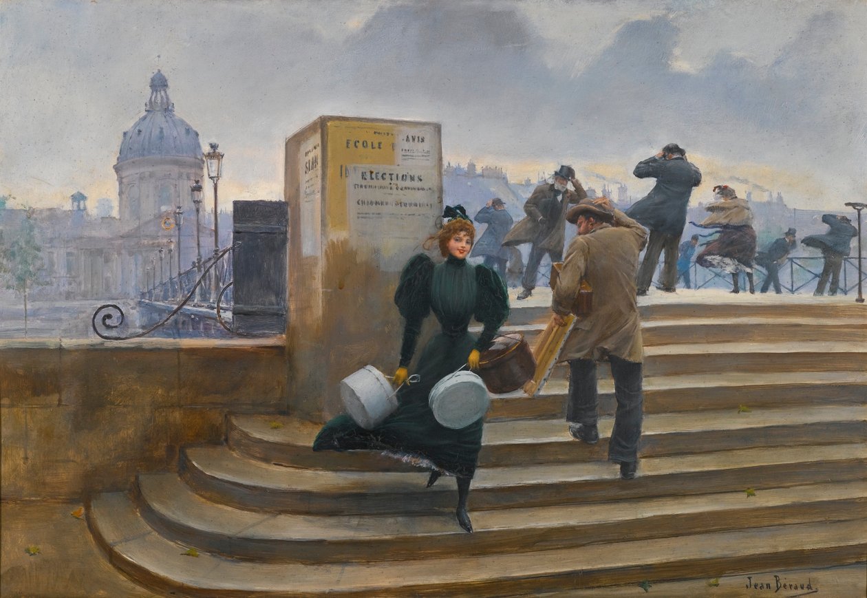 Milliner Pont des Artsilla tekijältä Jean Beraud