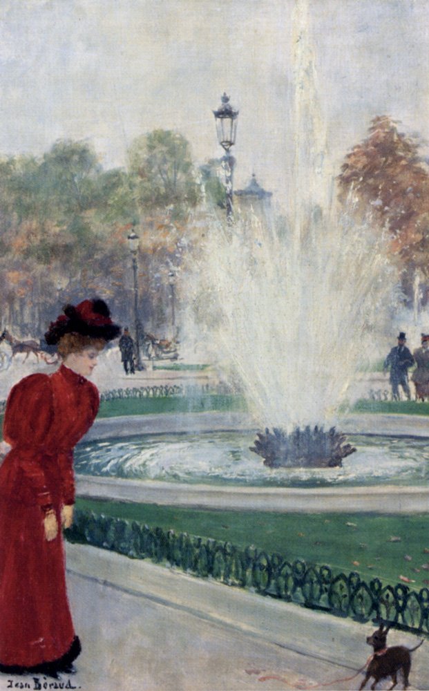 Pariisin Au Rond-Point Des Champs-Elysees tekijältä Jean Beraud