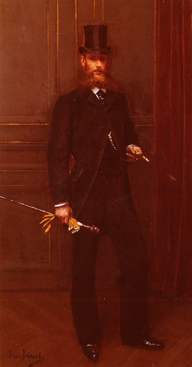 Muotokuva Dun Homme Elegantti Dandyn muotokuva tekijältä Jean Beraud