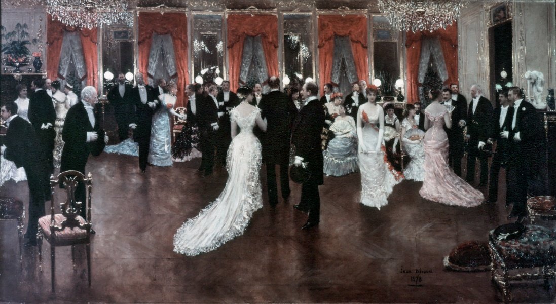 Soiree im Hotel Caillebotte in Rue Monceau im Jahre 1878 tekijältä Jean Beraud