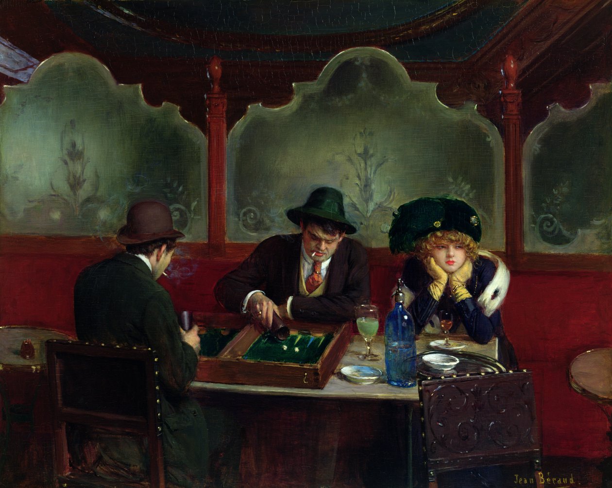 Backgammon-pelaajat tekijältä Jean Beraud