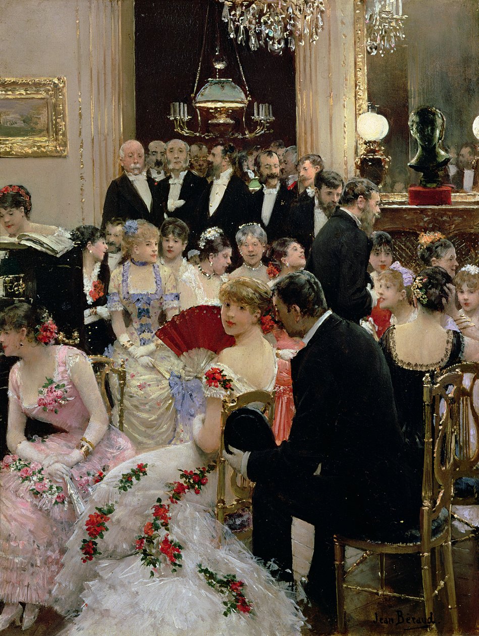 The Soiree, noin 1880 tekijältä Jean Beraud