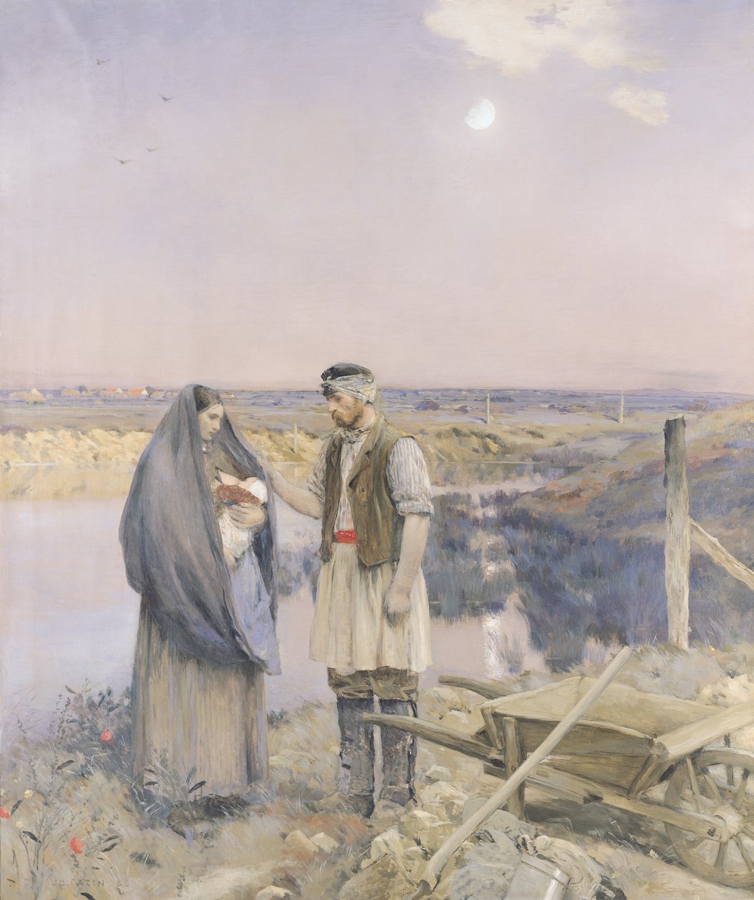 Päivän loppu, 1888 tekijältä Jean Charles Cazin