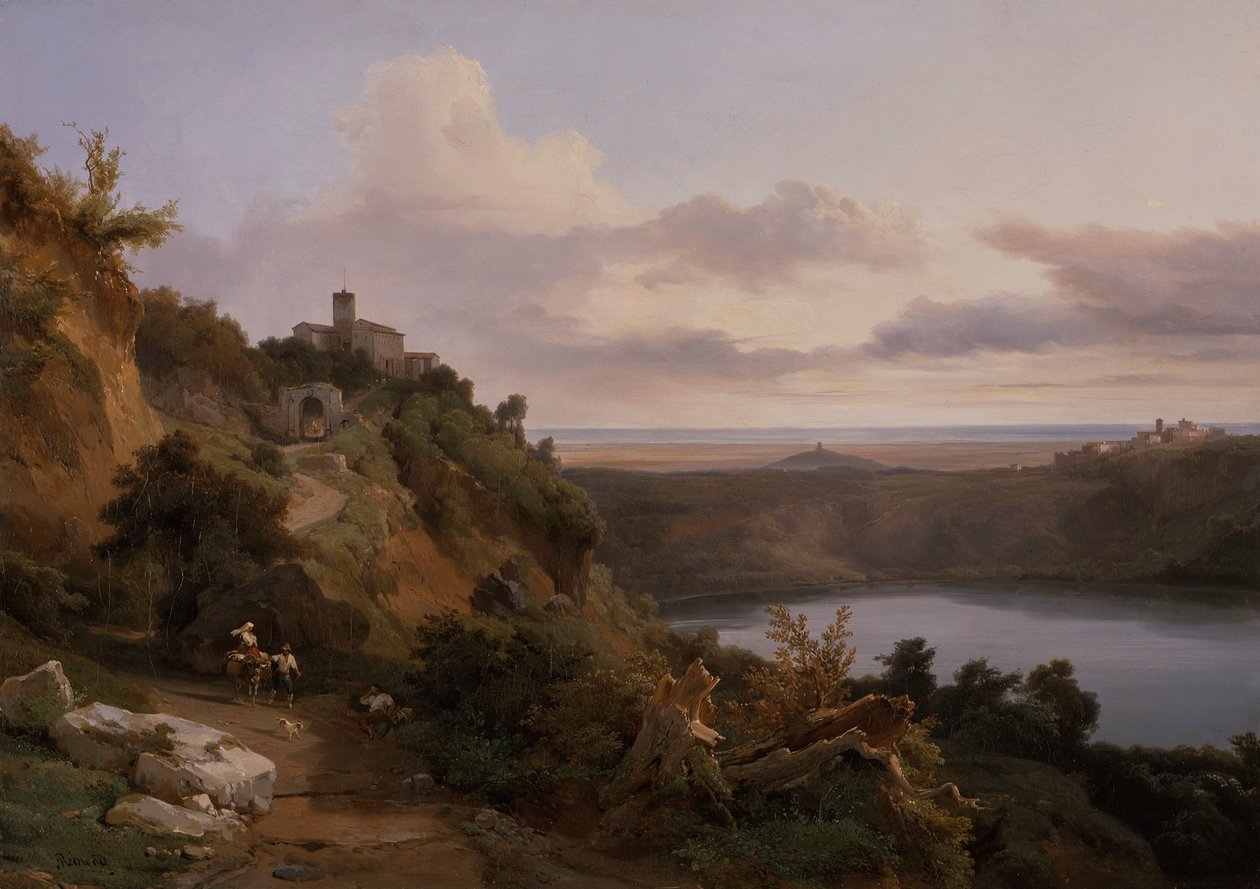 Nemi -järvi tekijältä Jean Charles Joseph Rémond