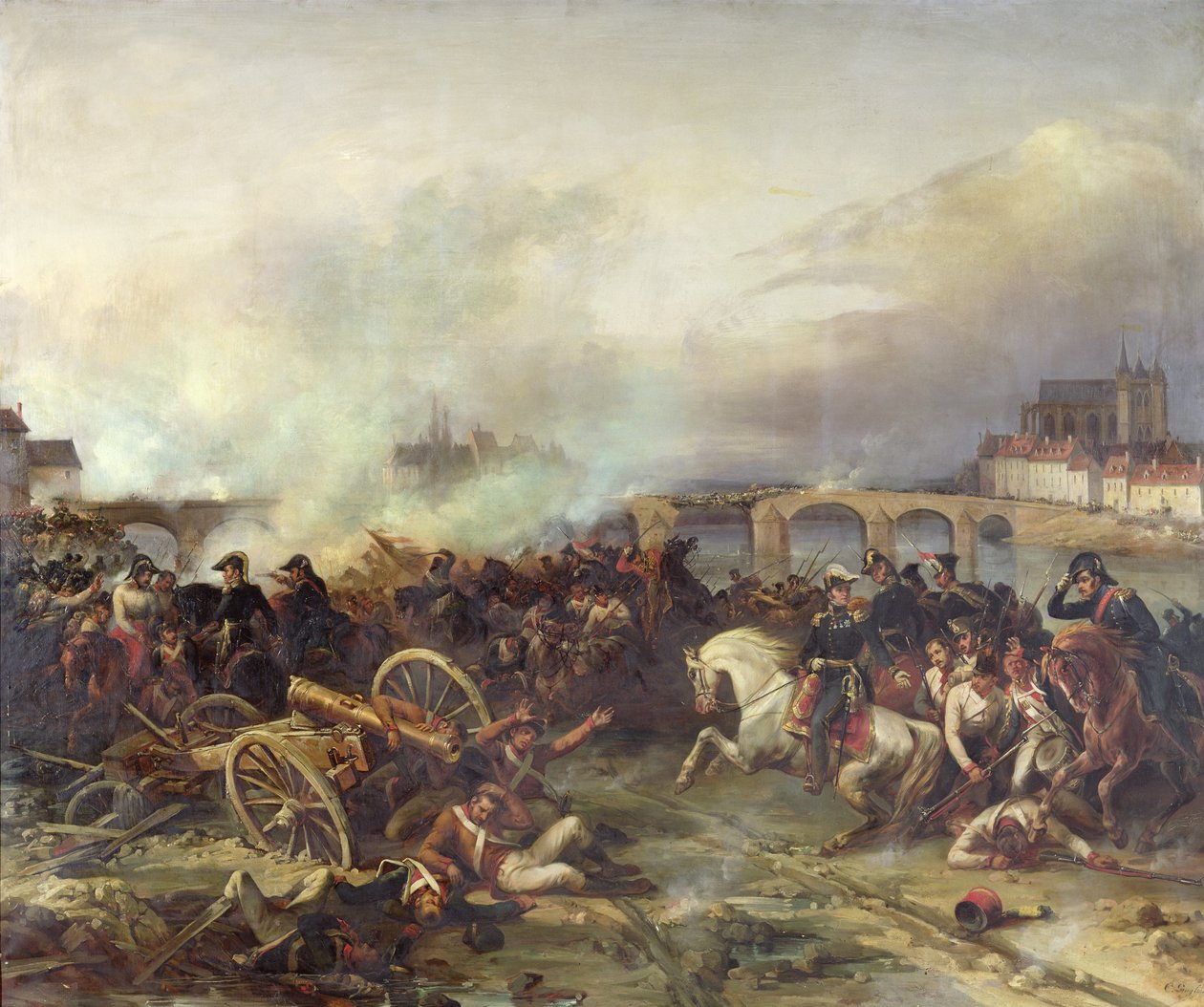 Montereaun taistelu, 18. helmikuuta 1814 tekijältä Jean Charles Langlois