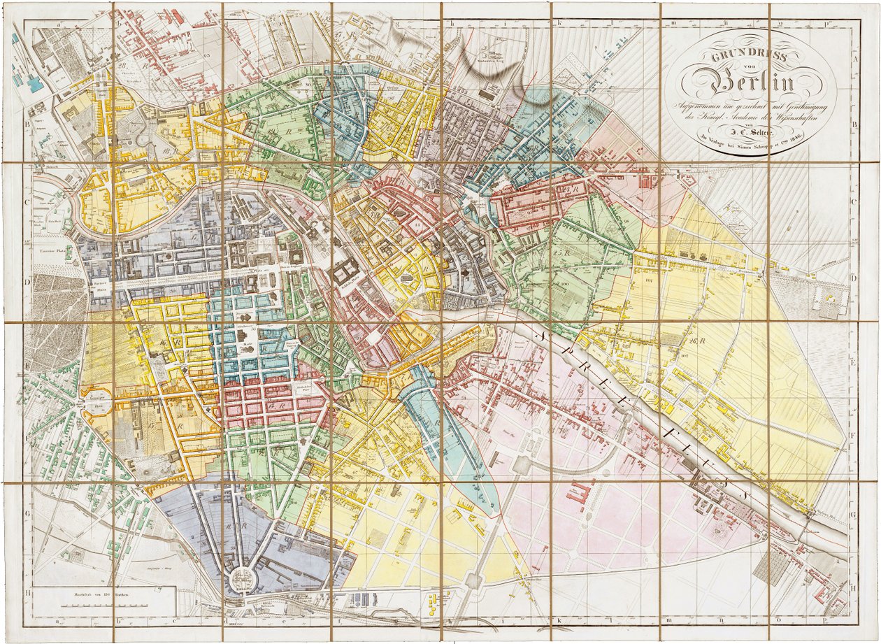 Grundriss von Berlin Aufgenommen und gezeichnet mit Genehmigung der Königl. Academie der Wissenschaften von J.C.Selter. tekijältä Jean Chrétien Selter