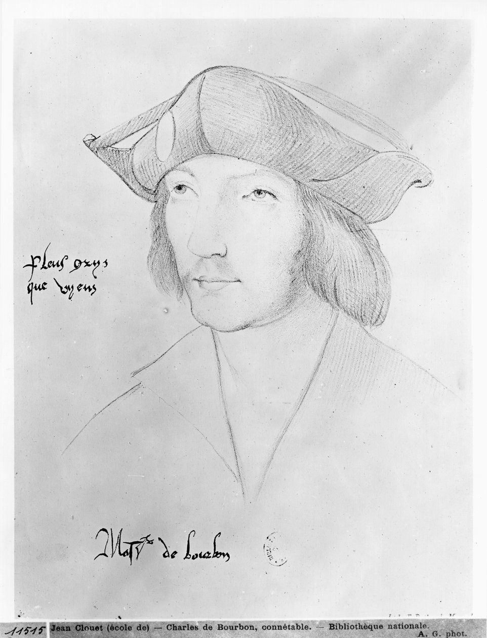 Charles de Bourbon (1490-1527) 1500-luku tekijältä Jean Clouet