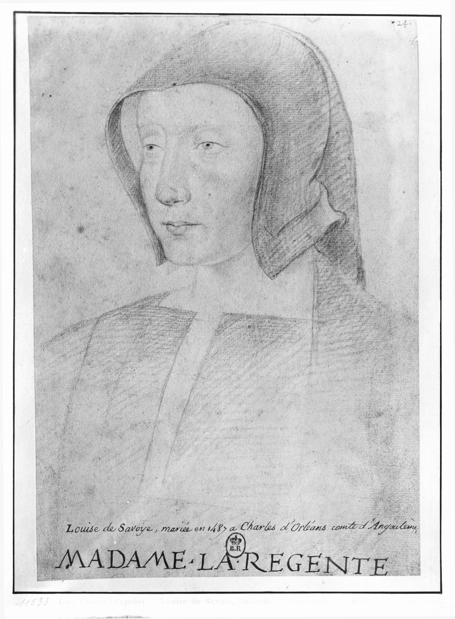 Louise de Savoie (1476-1531) tekijältä Jean Clouet