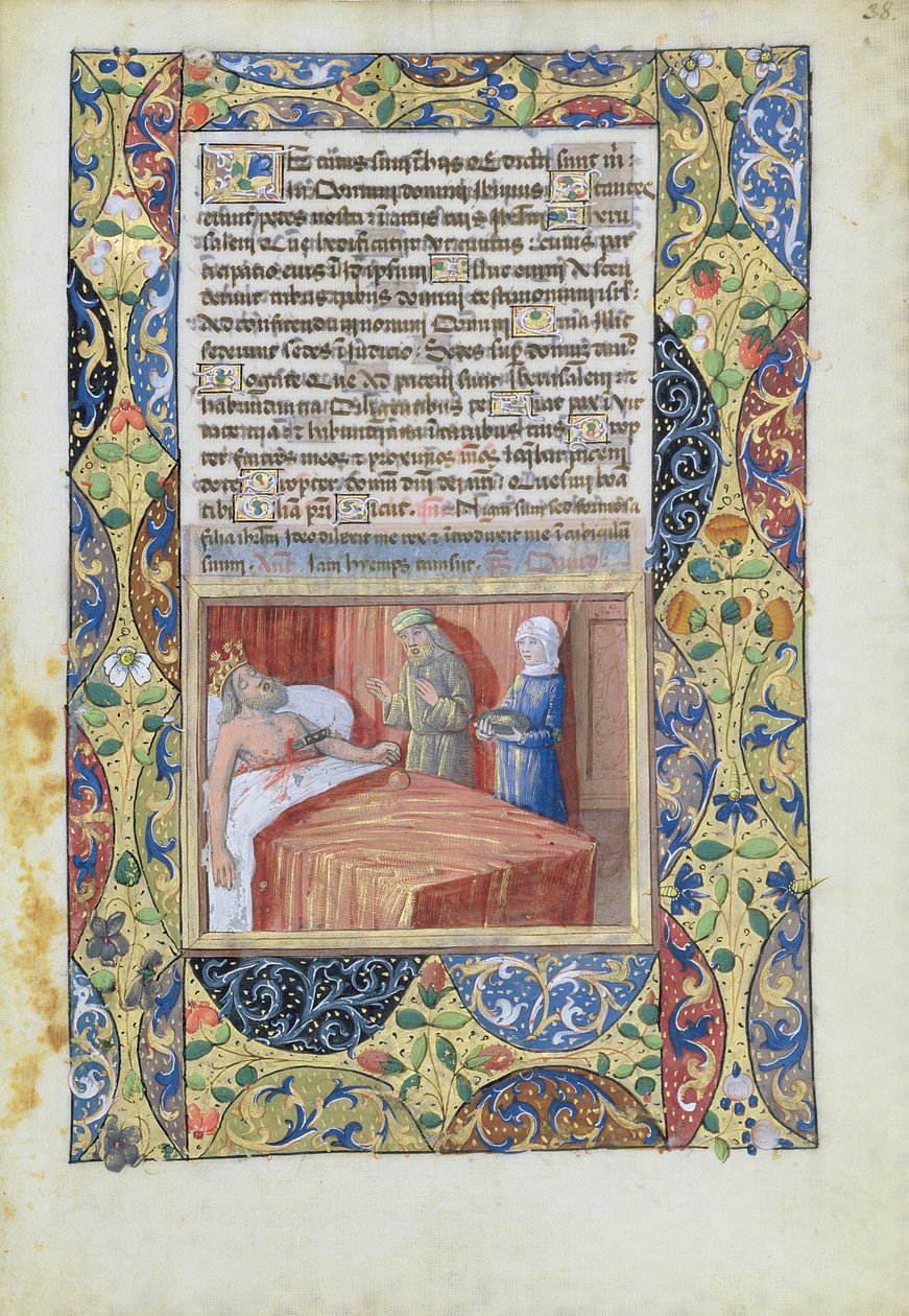 neiti Lat. Q.v.I.126 f.38 Kuningas veitsi syöksyi sydämensä läpi, Louis d