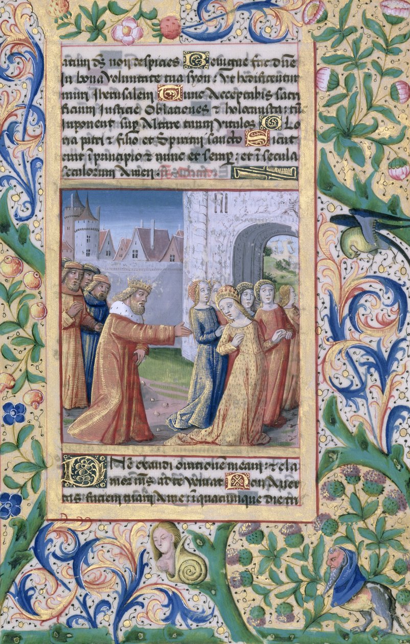 neiti Lat. Q.v.I.126 f.57 Kuningas Daavid himoitsee Batsebaa, Louis d