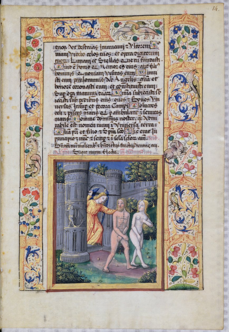 neiti Lat. Q.v.I.126 fol.14 Karkotus Eedenin puutarhasta, Louis d